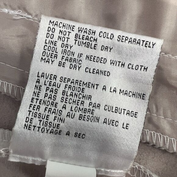 Via Spiga Womens Jacket Sz S Trench Water-Repellent Hooded Full Zip Snap Ivory - Picture 12 of 15